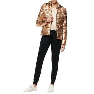 Andrew Marc Metallic Puffer Copper Jacket - Small